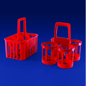 Picture of BOTTLE CARRIER HDPE - *RED* 4 Place KAR396